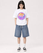 Mockup Boxy Heavyweight Tee White female full-body 01