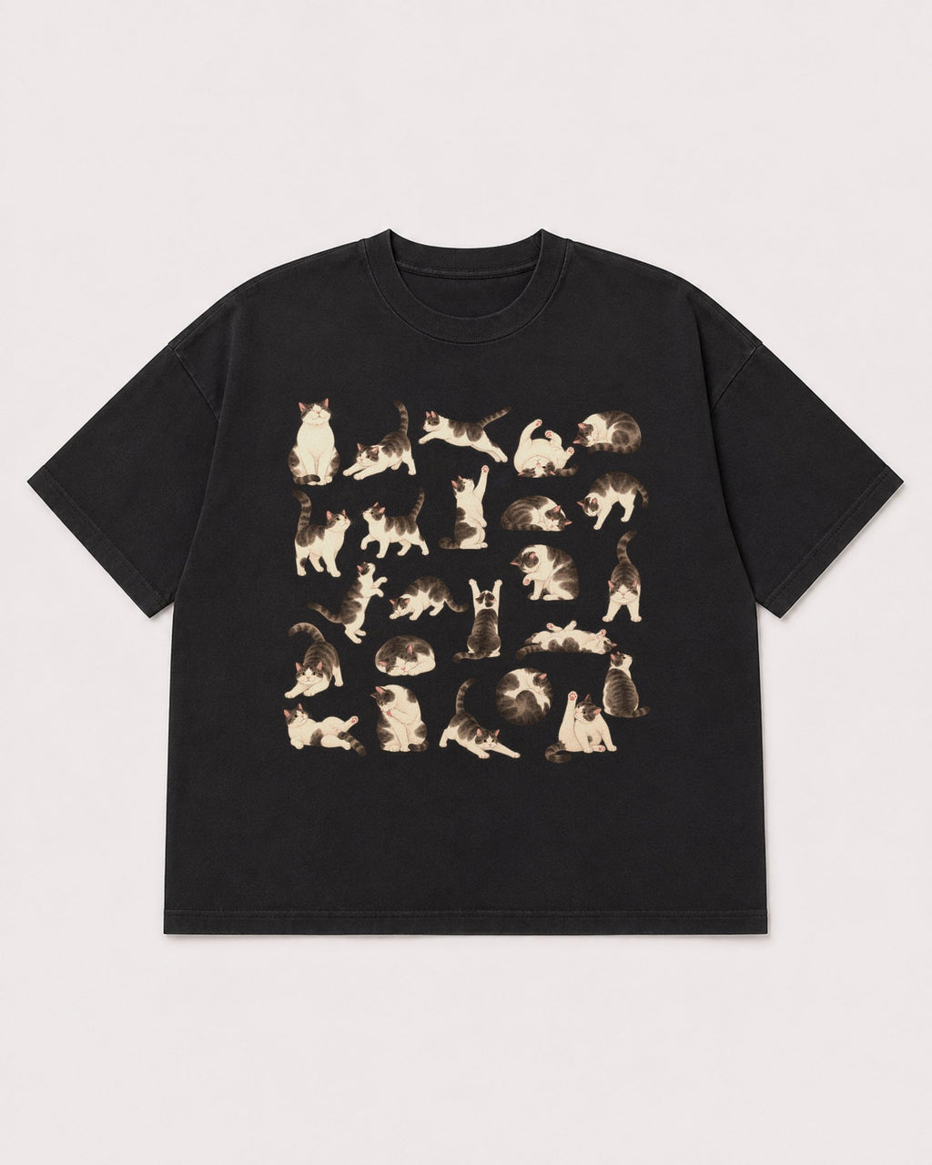 Mockup Boxy Heavyweight Tee Black product
