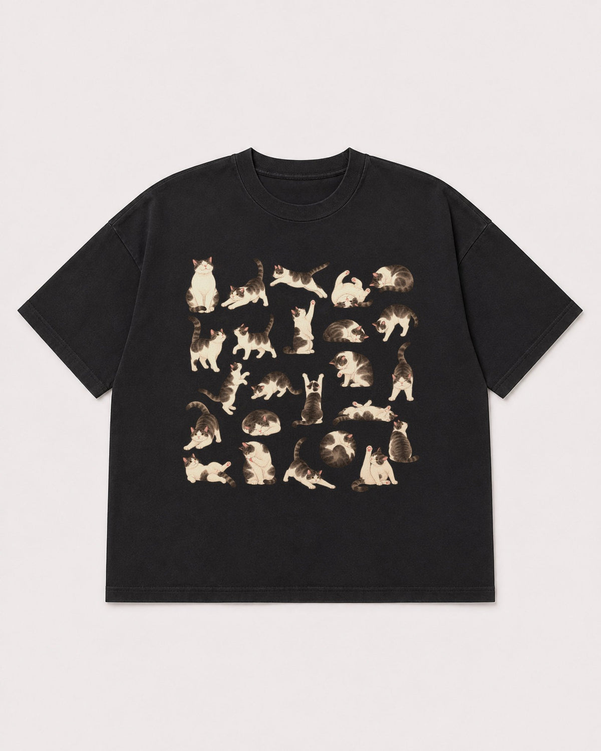 Mockup Boxy Heavyweight Tee Black product