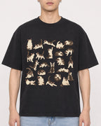Mockup Boxy Heavyweight Tee Black male close-up 21