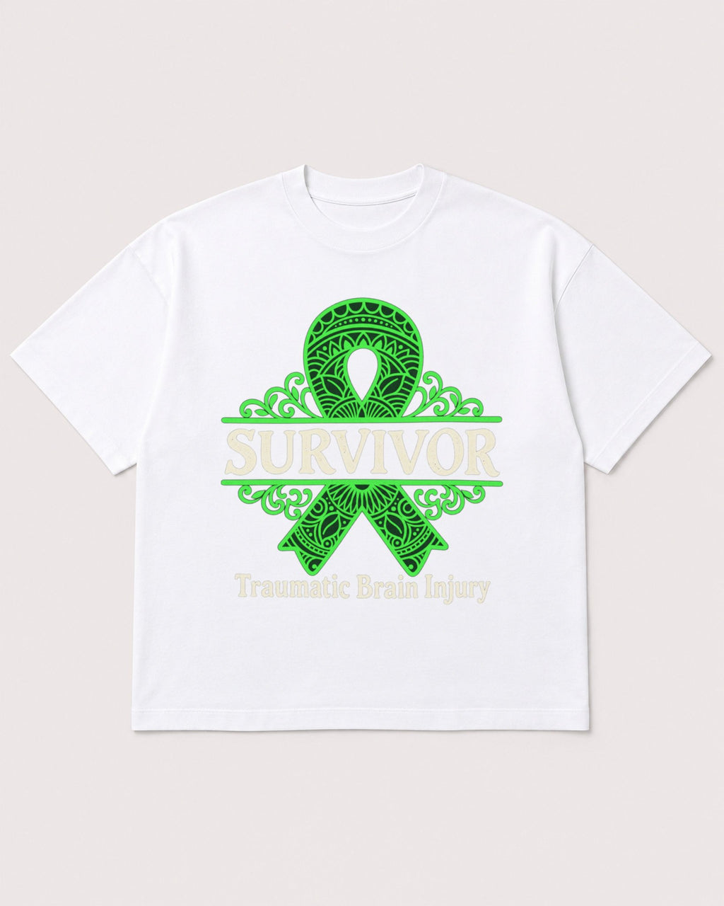 Mockup Boxy Heavyweight Tee White product