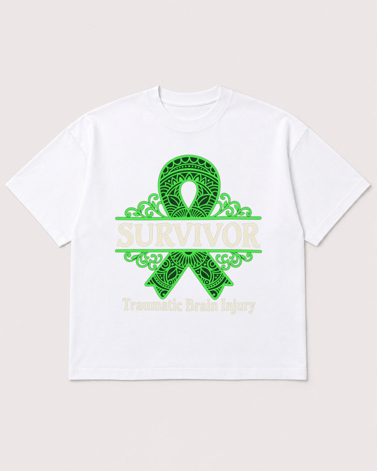 Mockup Boxy Heavyweight Tee White product