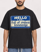 Mockup Boxy Heavyweight Tee Black male close-up 07