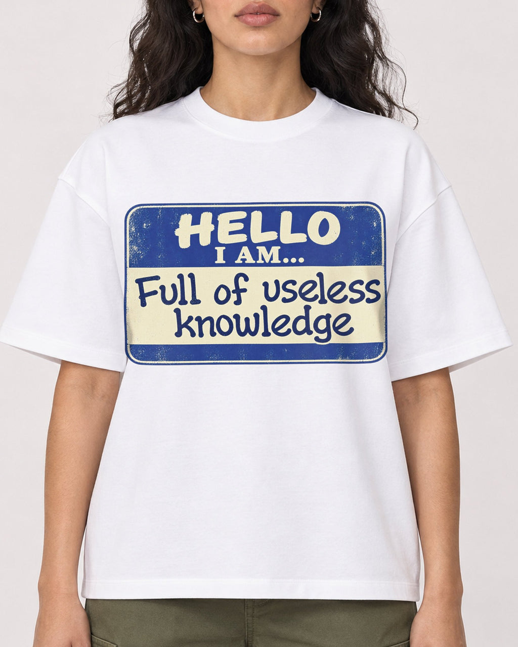 Mockup Boxy Heavyweight Tee White female close-up 07