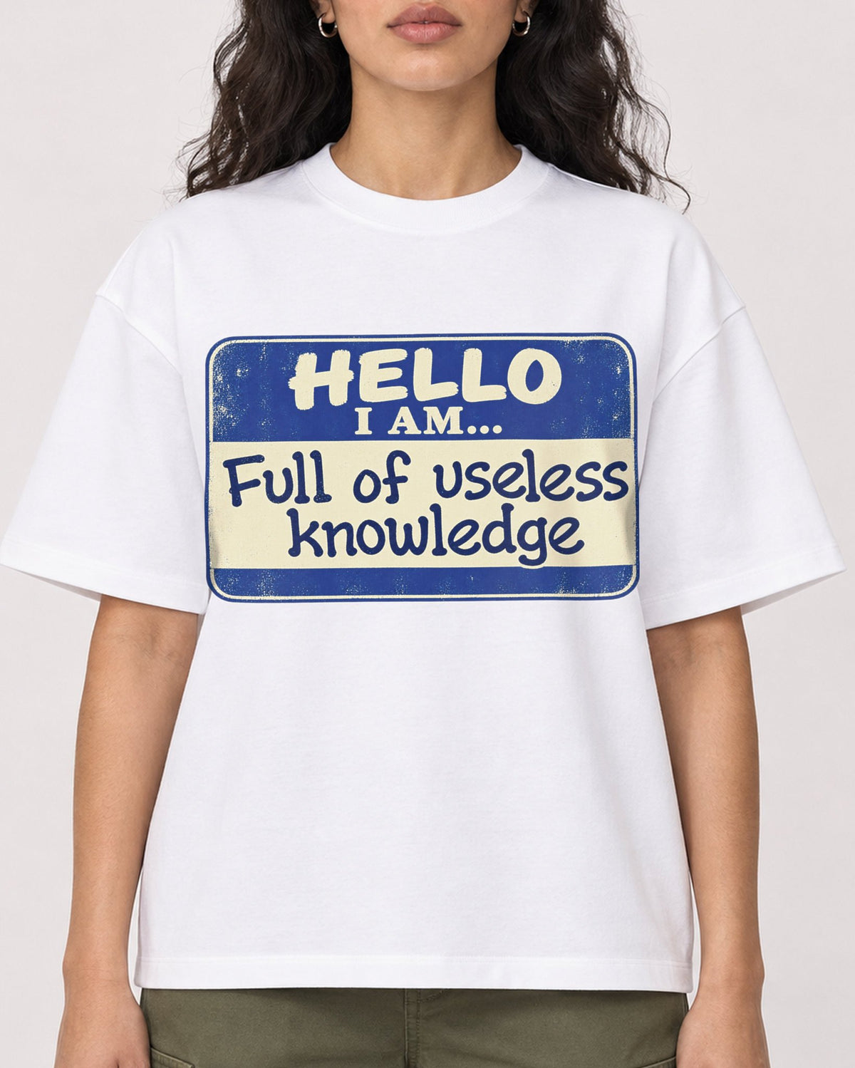 Mockup Boxy Heavyweight Tee White female close-up 07