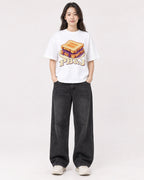 Mockup Boxy Heavyweight Tee White female full-body 03