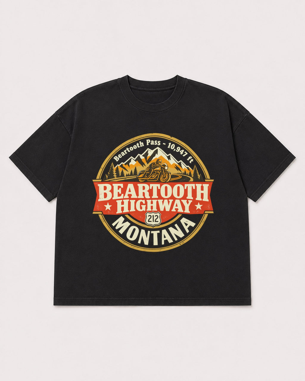 Mockup Boxy Heavyweight Tee Black product