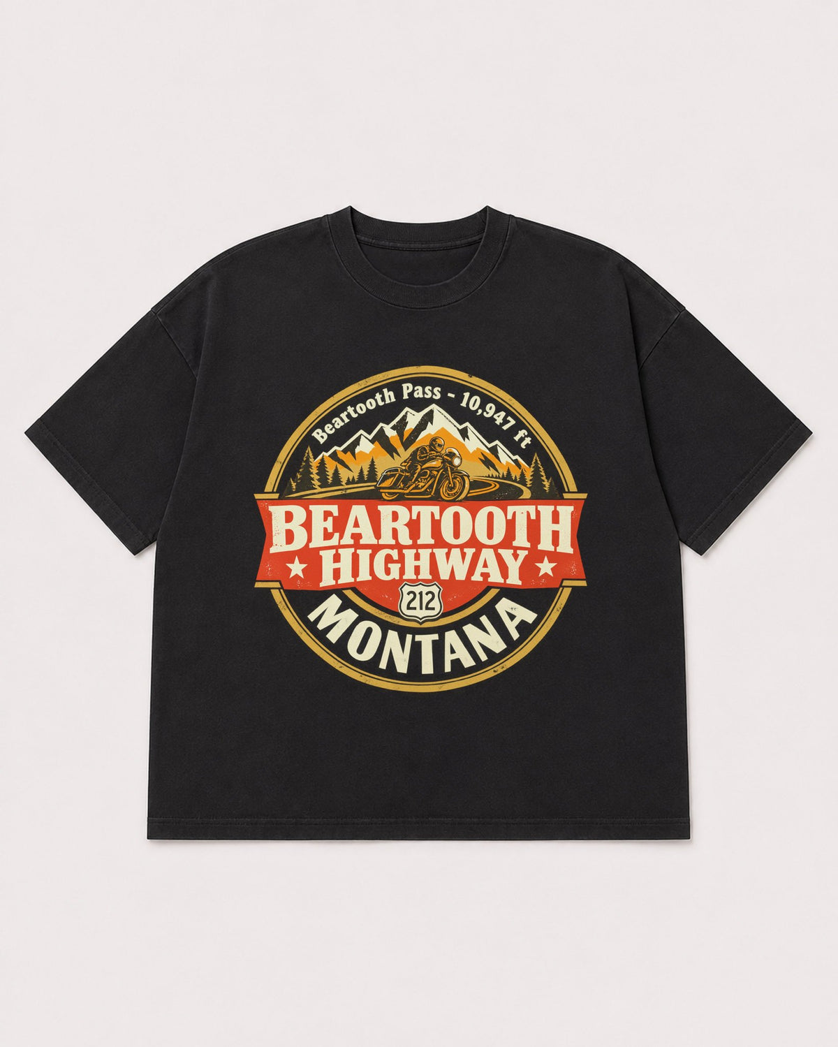 Mockup Boxy Heavyweight Tee Black product