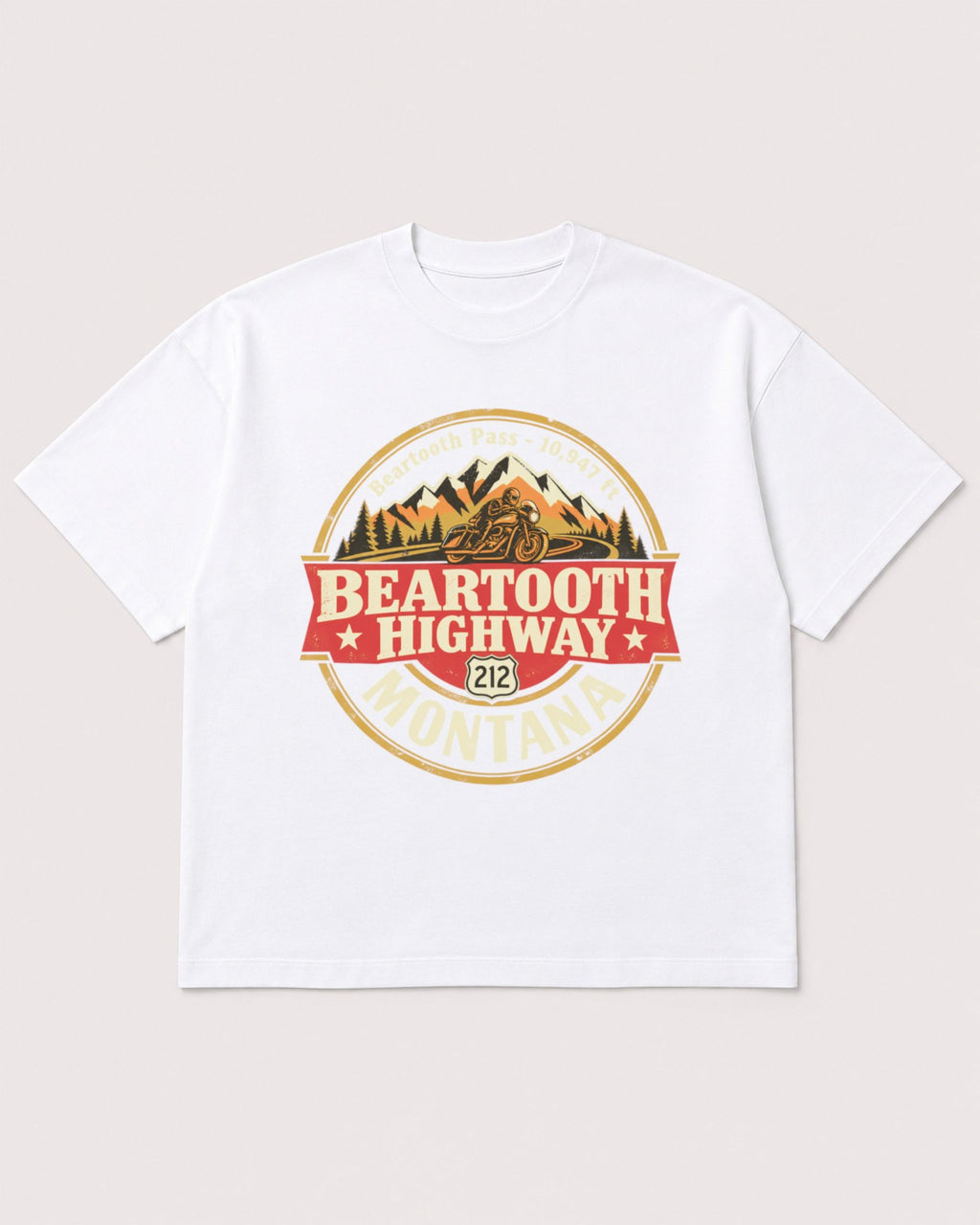 Mockup Boxy Heavyweight Tee White product