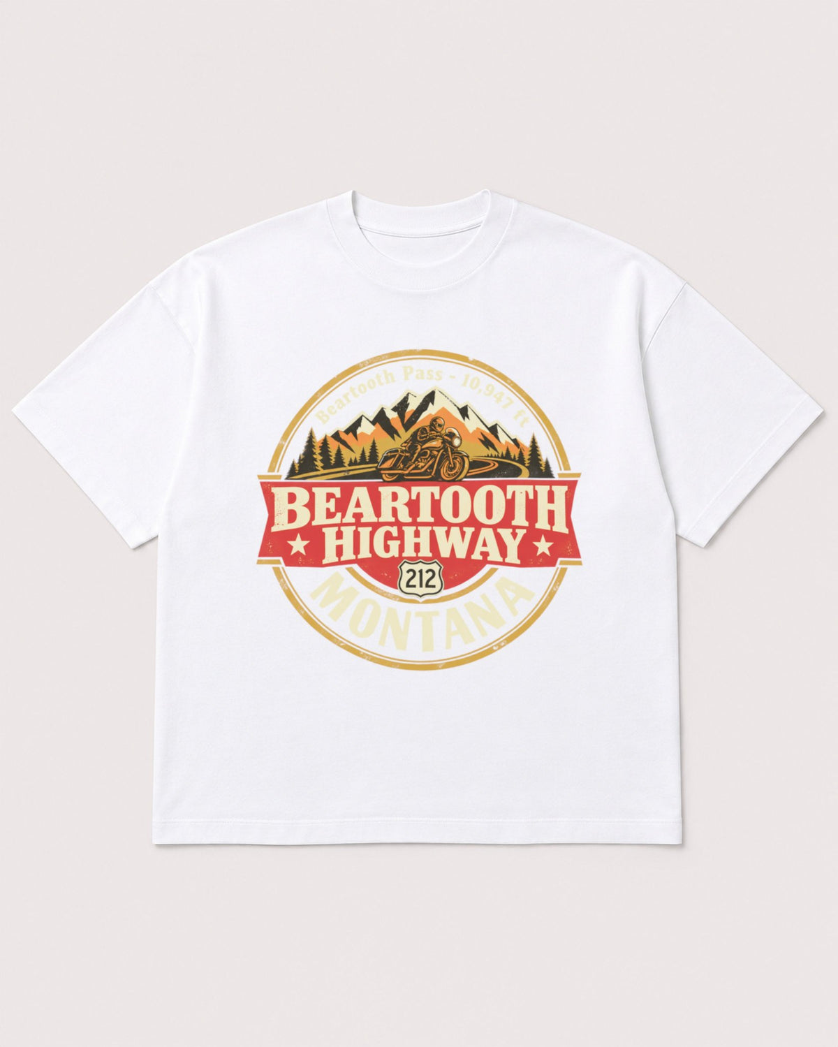 Mockup Boxy Heavyweight Tee White product