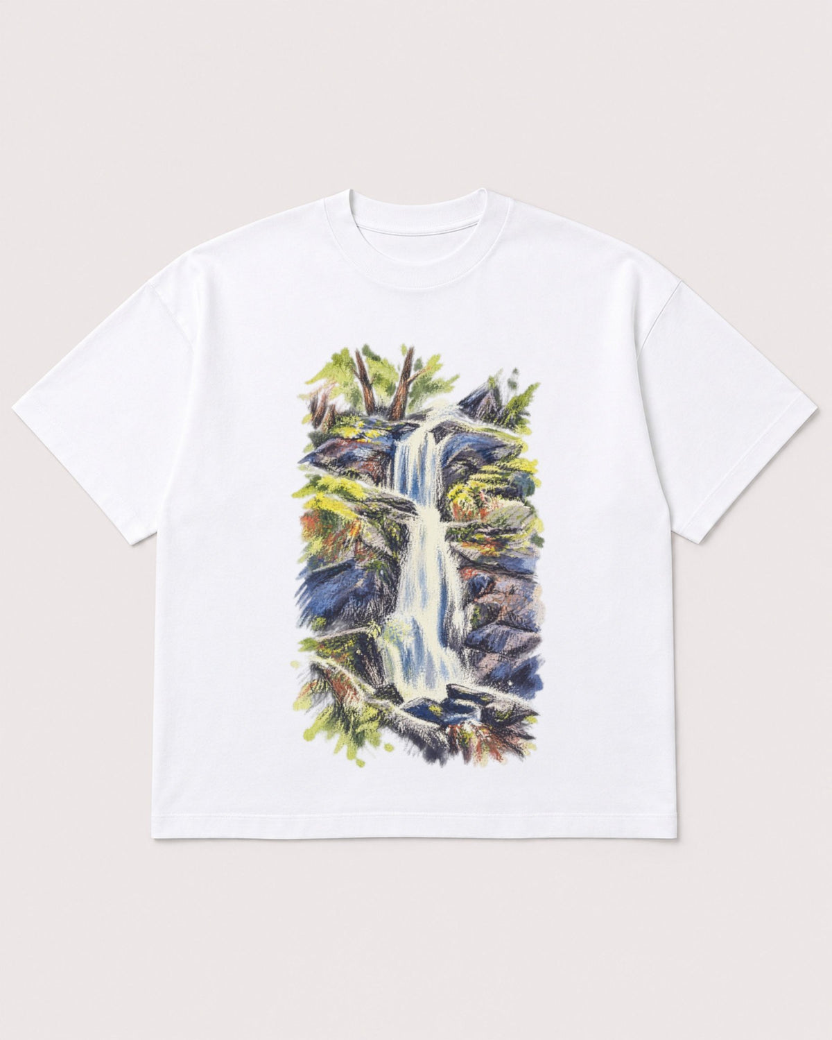 Mockup Boxy Heavyweight Tee White product