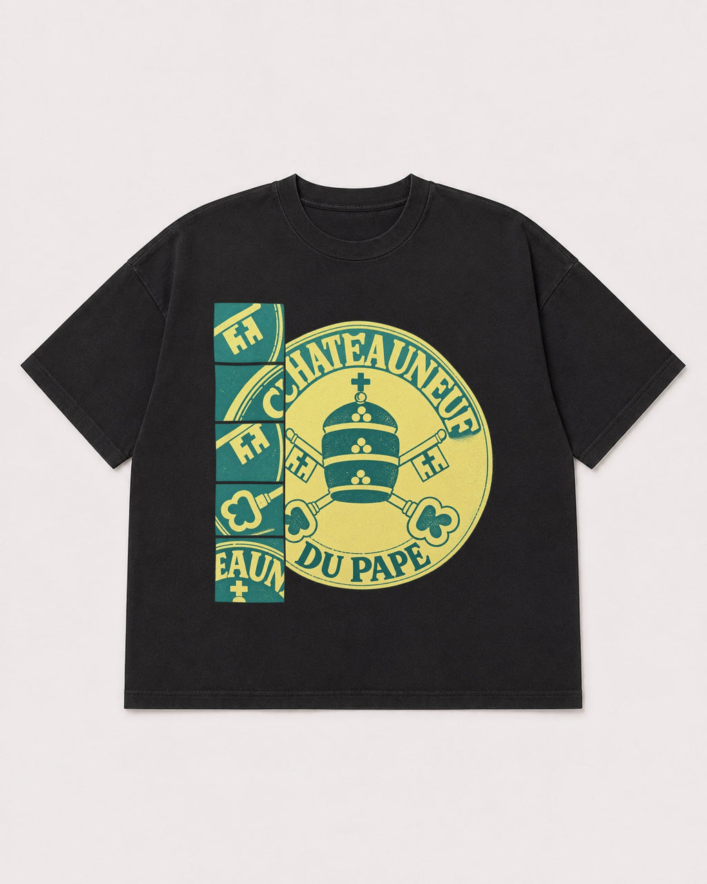 Mockup Boxy Heavyweight Tee Black product
