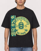 Mockup Boxy Heavyweight Tee Black male close-up 06