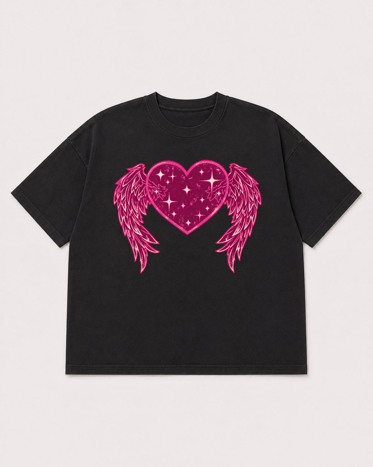 Mockup Boxy Heavyweight Tee Black product