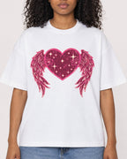 Mockup Boxy Heavyweight Tee White female close-up 05