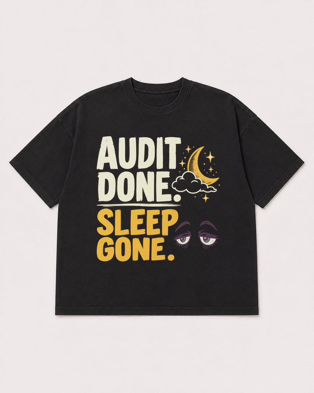 Mockup Boxy Heavyweight Tee Black product