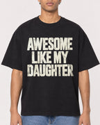 Mockup Boxy Heavyweight Tee Black male close-up 10