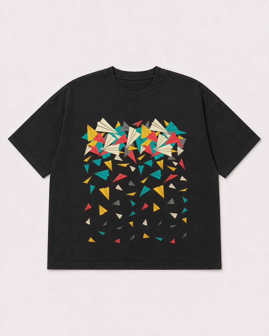 Mockup Boxy Heavyweight Tee Black product