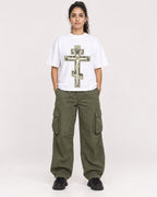 Mockup Boxy Heavyweight Tee White female full-body 47