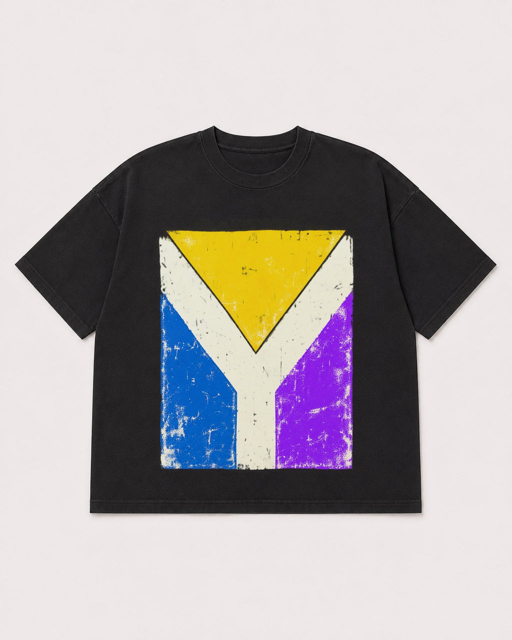 Mockup Boxy Heavyweight Tee Black product