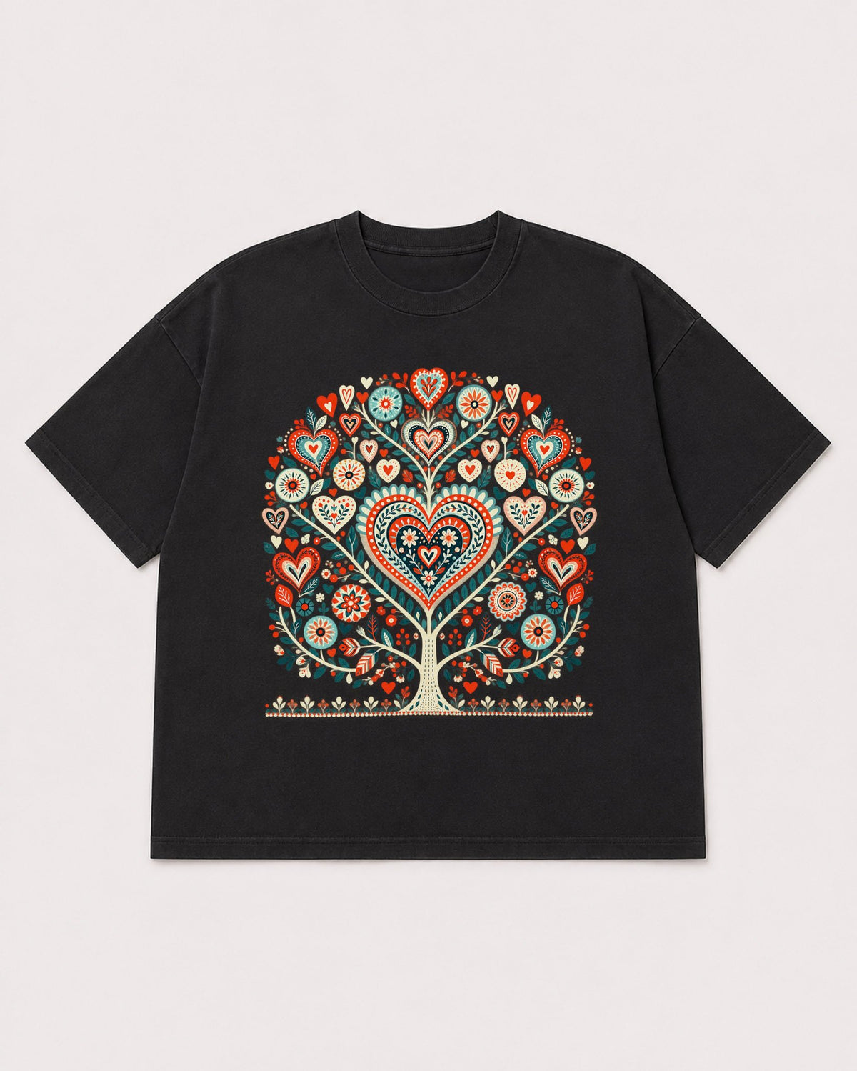 Mockup Boxy Heavyweight Tee Black product