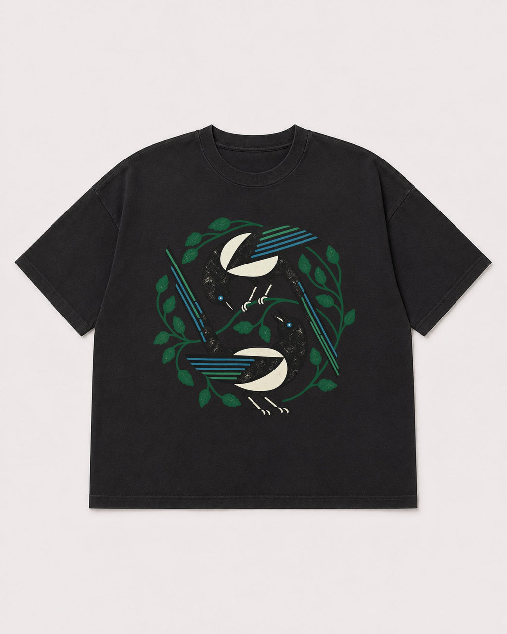 Mockup Boxy Heavyweight Tee Black product