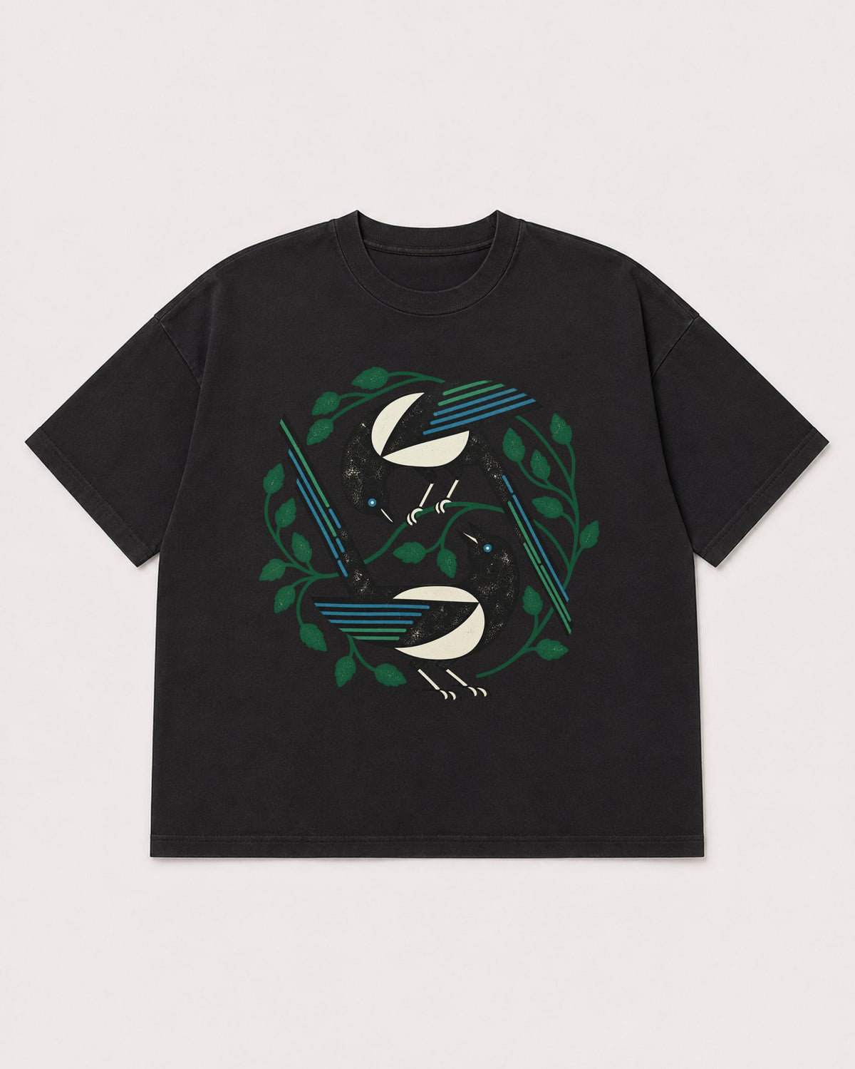 Mockup Boxy Heavyweight Tee Black product