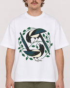 Mockup Boxy Heavyweight Tee White male close-up 09