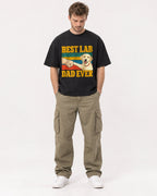 Mockup Boxy Heavyweight Tee Black male full-body 08