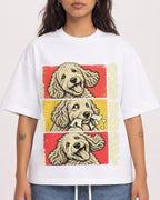 Mockup Boxy Heavyweight Tee White female close-up 06