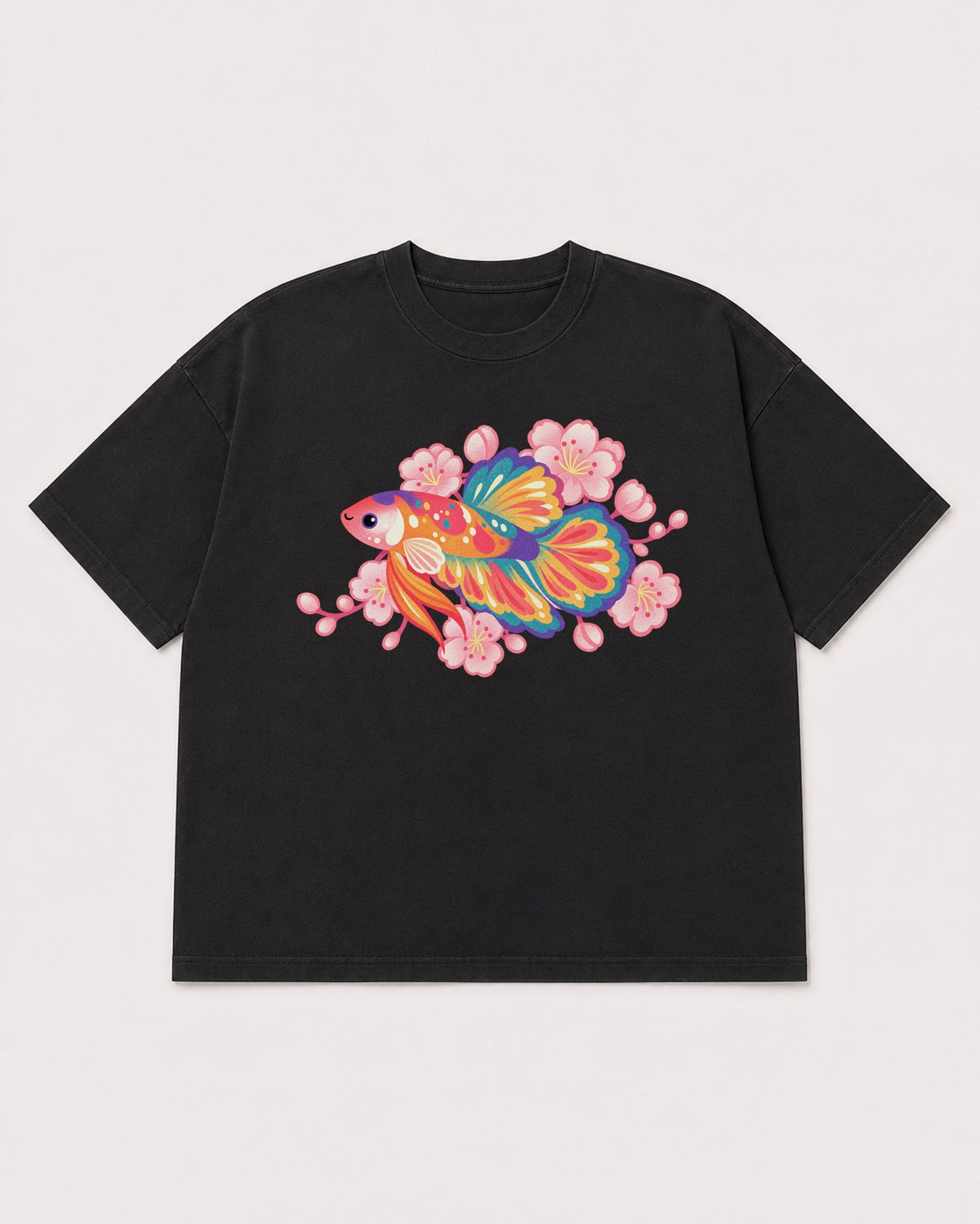 Mockup Boxy Heavyweight Tee Black product