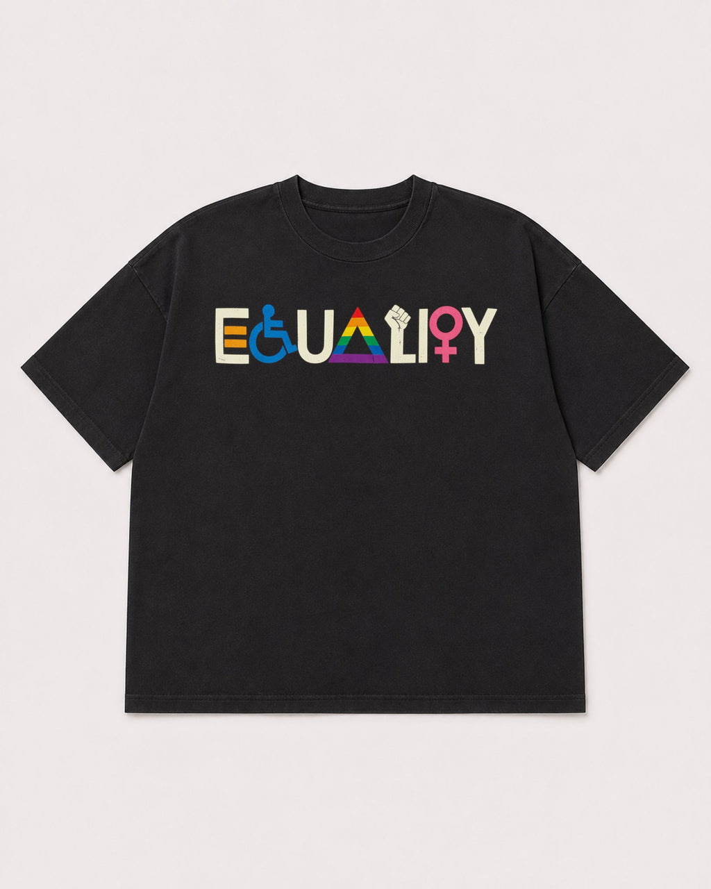 Mockup Boxy Heavyweight Tee Black product