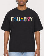 Mockup Boxy Heavyweight Tee Black male close-up 05
