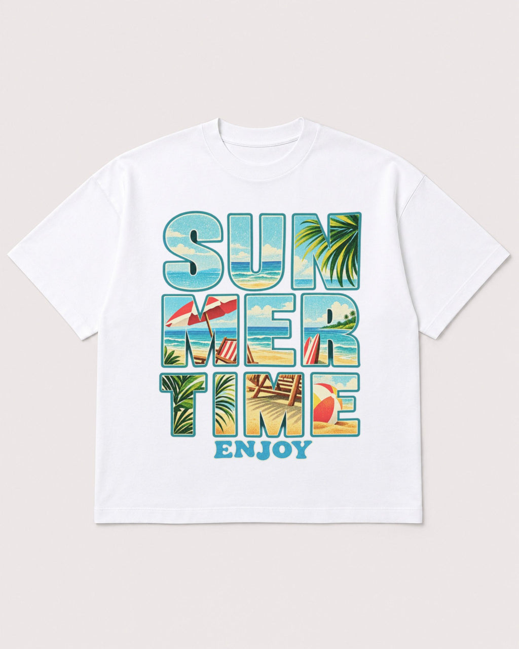 Mockup Boxy Heavyweight Tee White product