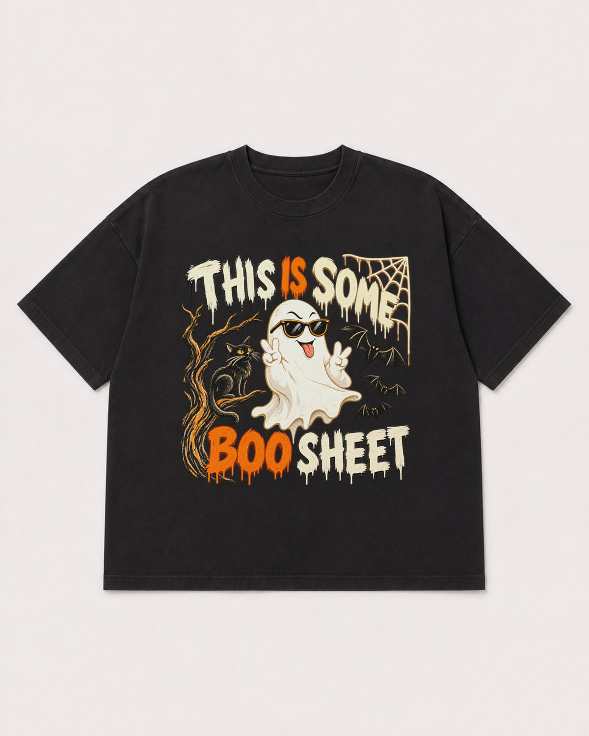 Mockup Boxy Heavyweight Tee Black product