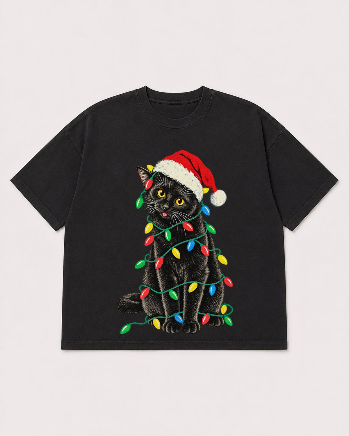 Mockup Boxy Heavyweight Tee Black product