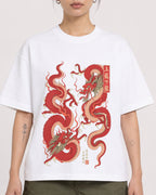 Mockup Boxy Heavyweight Tee White female close-up 12