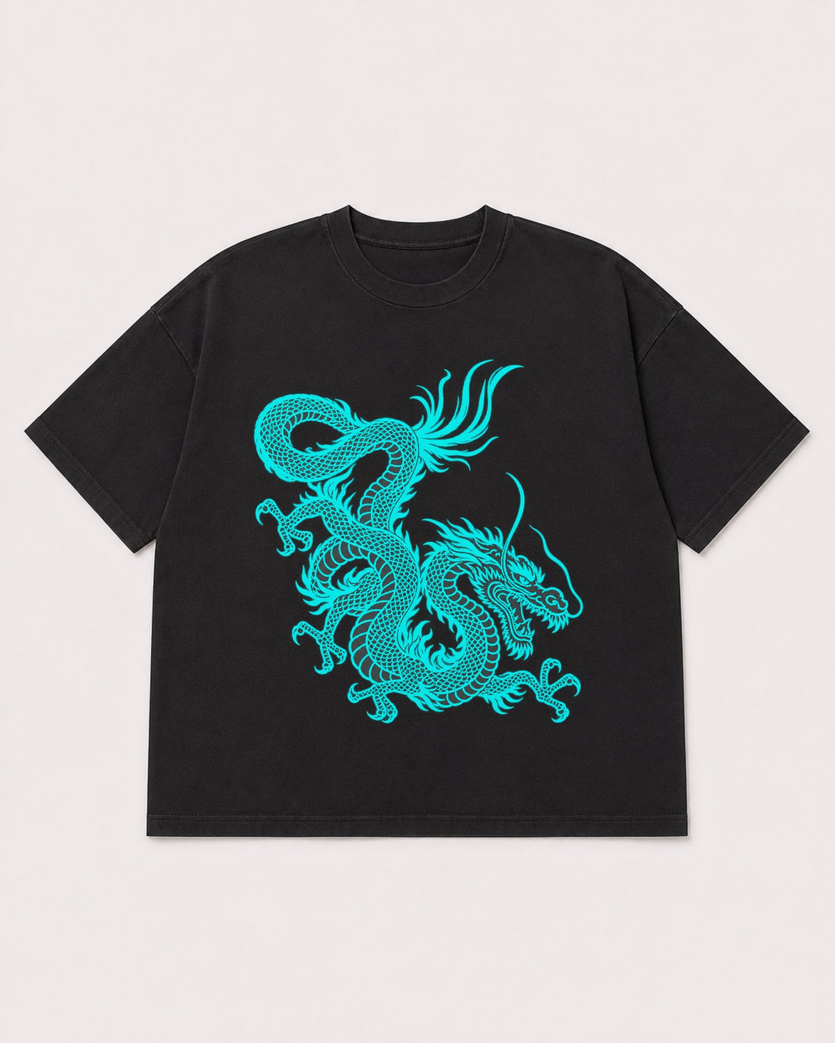 Mockup Boxy Heavyweight Tee Black product