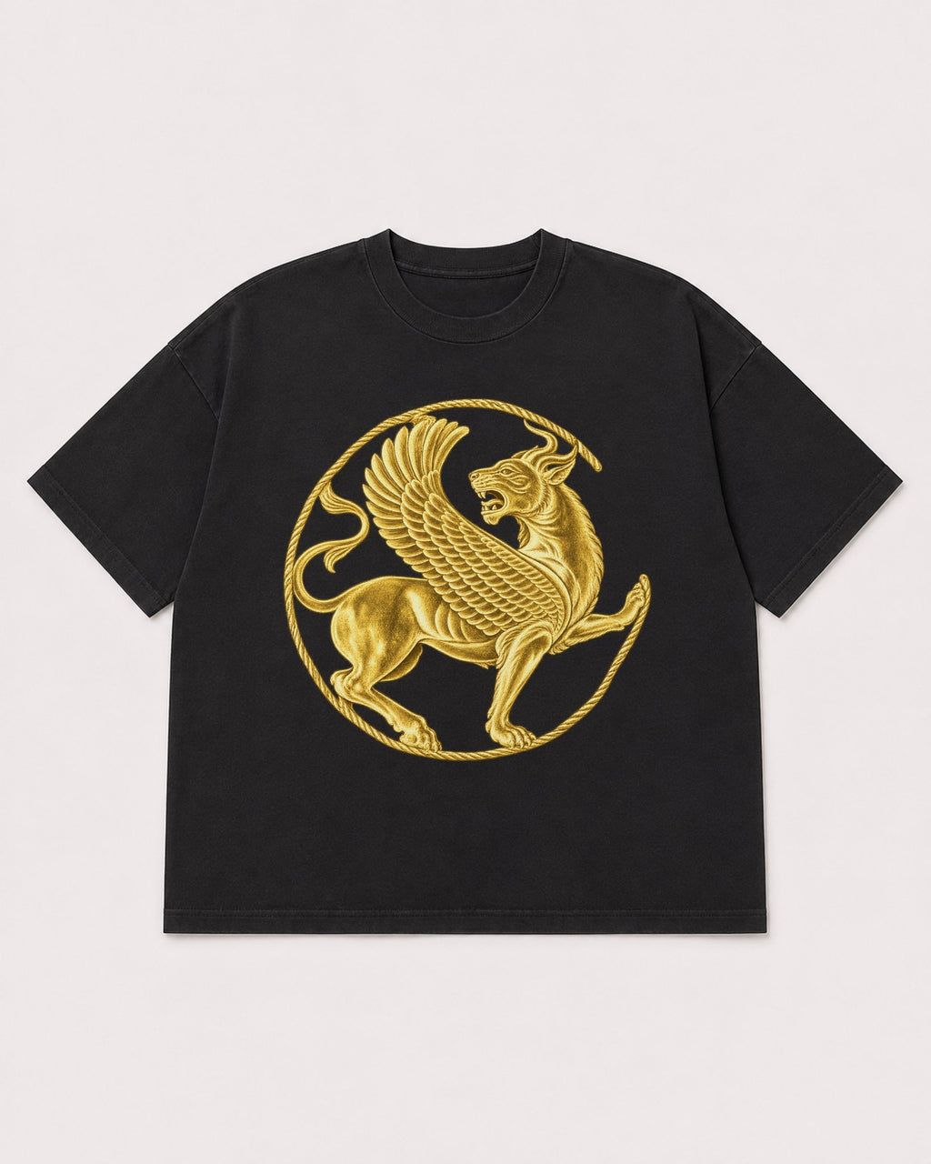 Mockup Boxy Heavyweight Tee Black product