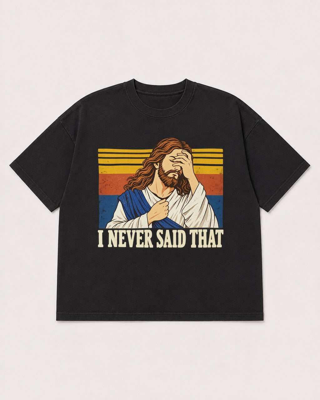 Mockup Boxy Heavyweight Tee Black product