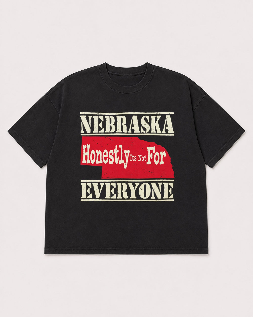 Mockup Boxy Heavyweight Tee Black product