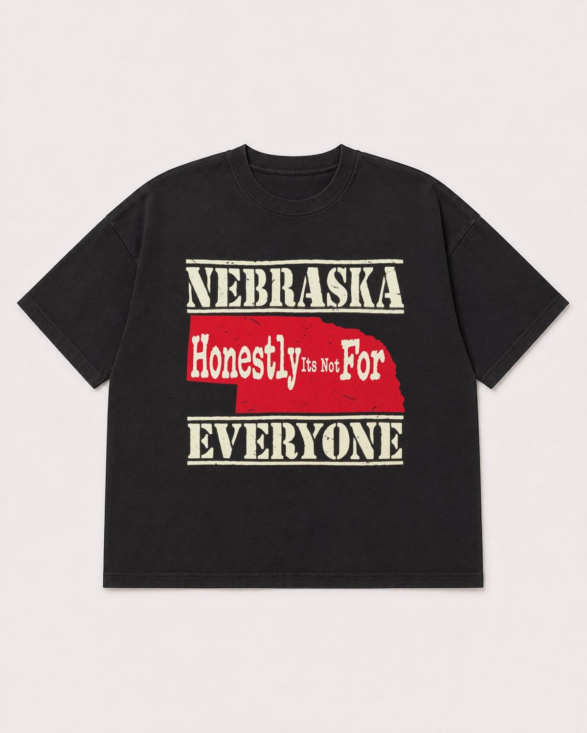 Mockup Boxy Heavyweight Tee Black product