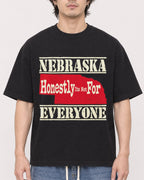 Mockup Boxy Heavyweight Tee Black male close-up 03