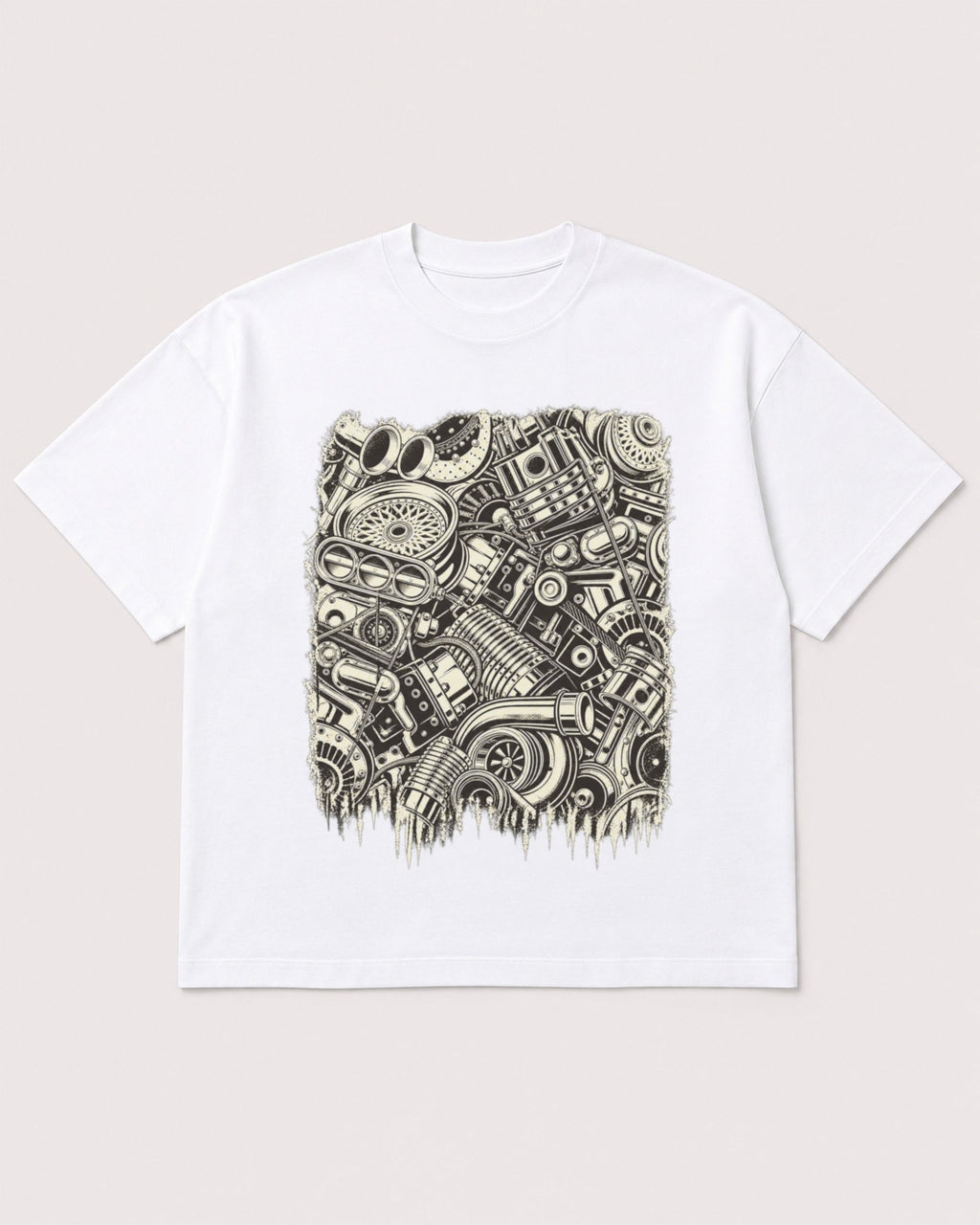 Mockup Boxy Heavyweight Tee White product