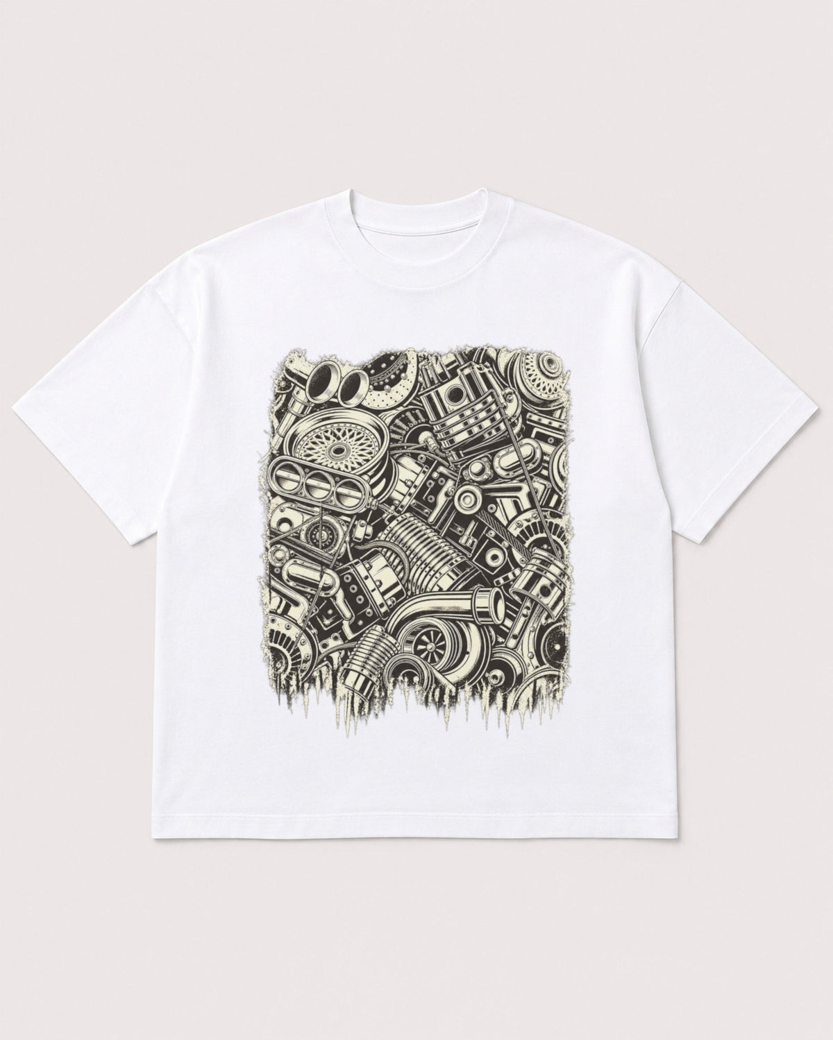 Mockup Boxy Heavyweight Tee White product