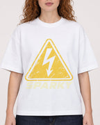 Mockup Boxy Heavyweight Tee White female close-up 09