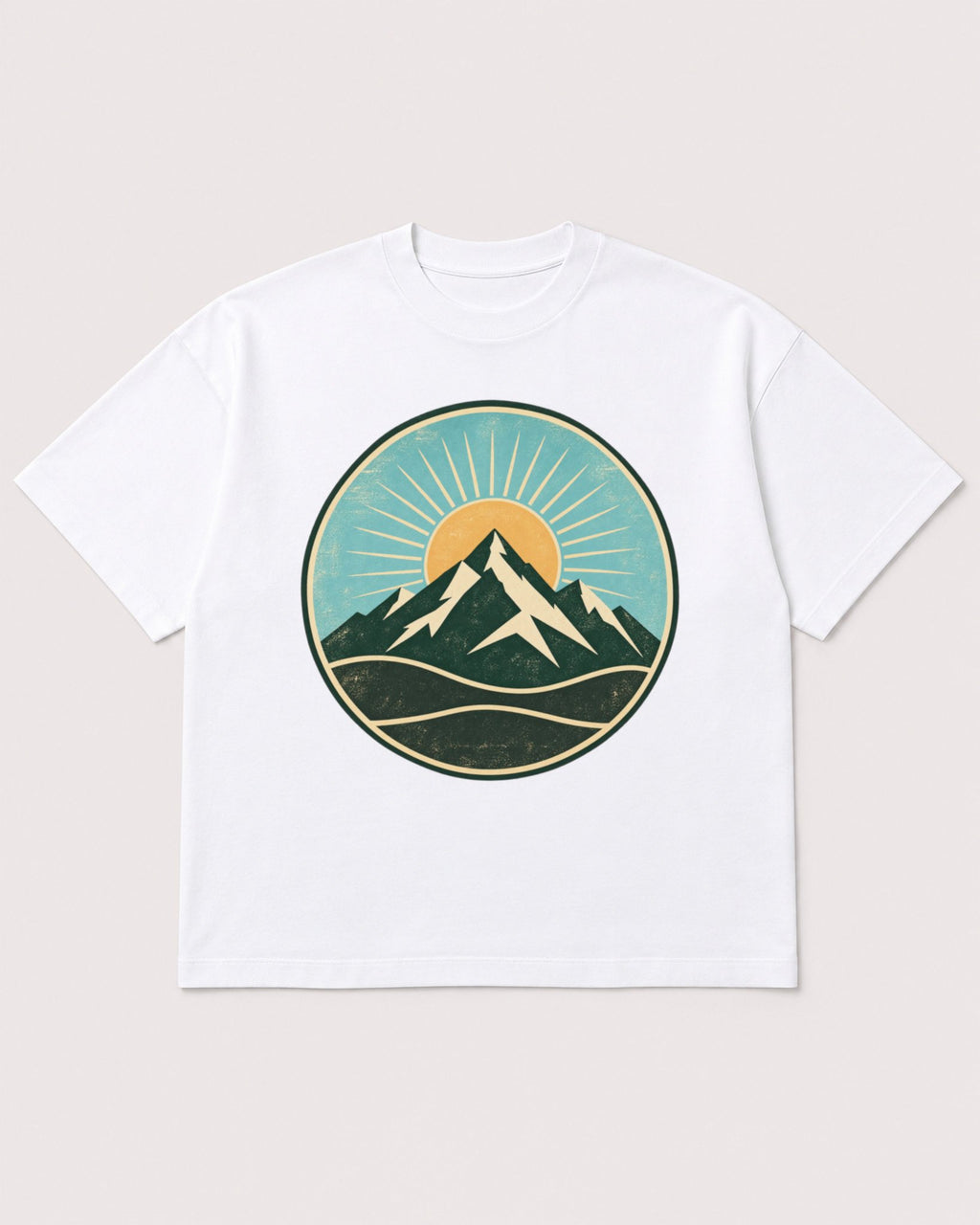 Mockup Boxy Heavyweight Tee White product