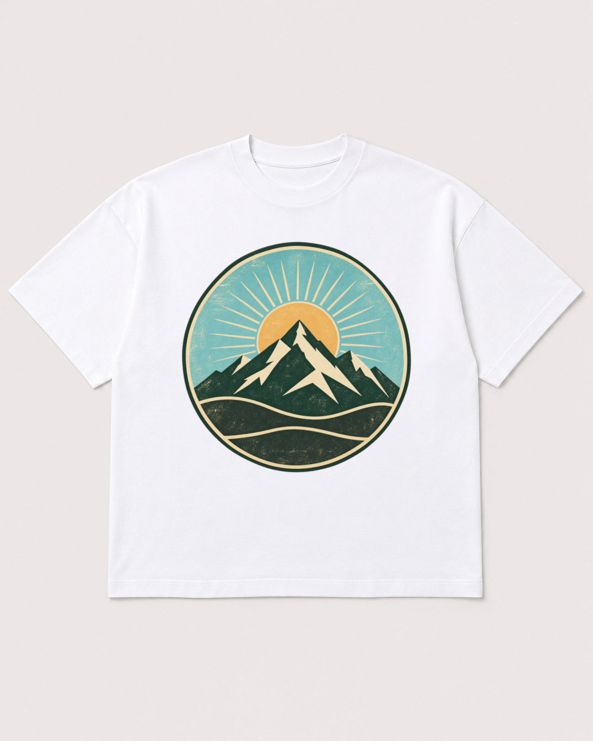 Mockup Boxy Heavyweight Tee White product