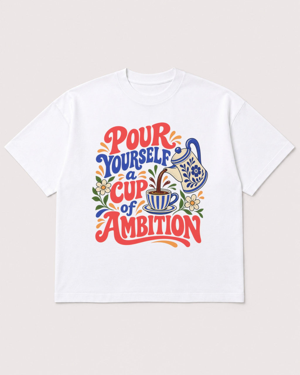Mockup Boxy Heavyweight Tee White product