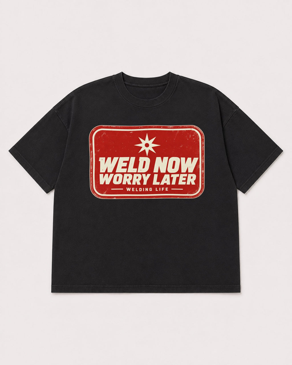 Mockup Boxy Heavyweight Tee Black product